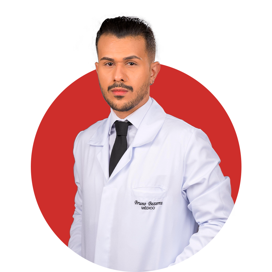 Dr. Bruno Bezerra, médico atuando em endocrinologia e medicina preventiva na Cefis