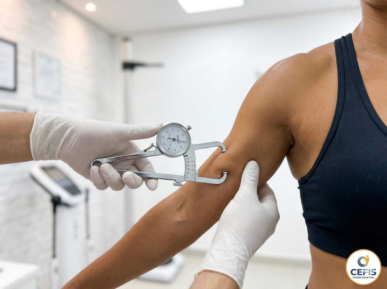 Adipômetro clínico — medição de dobras cutâneas CEFIS Brasília