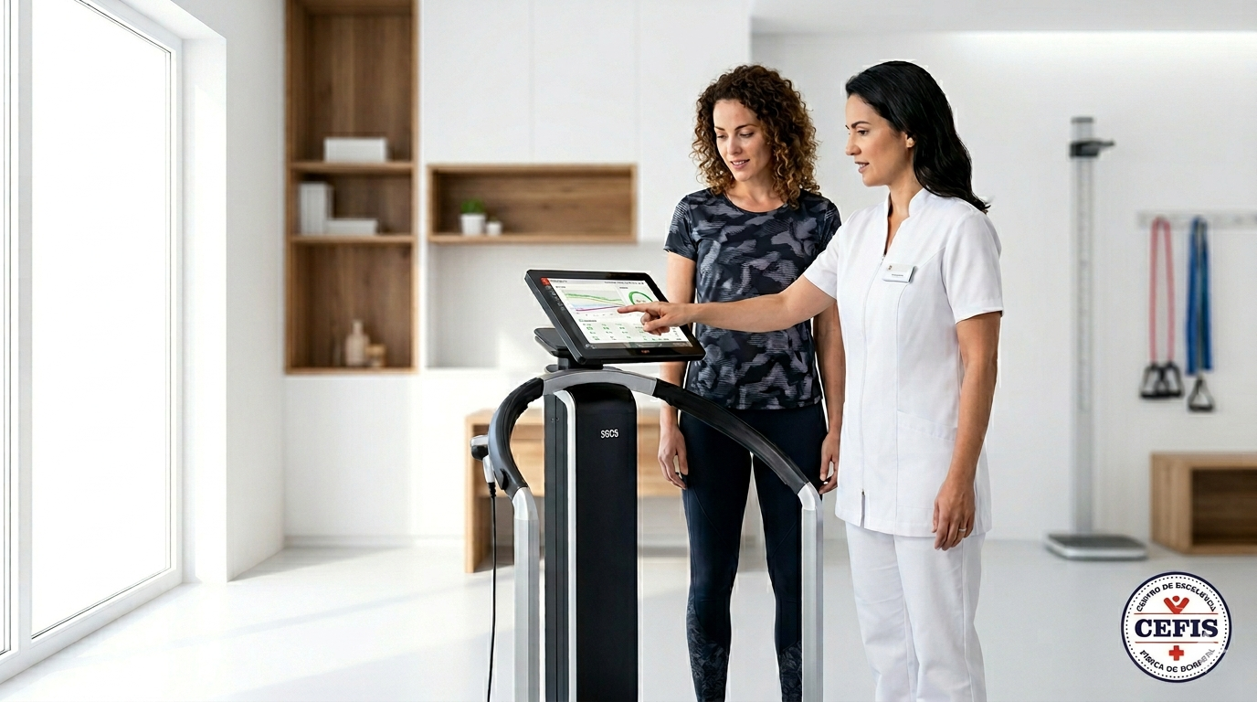 Avaliação física com bioimpedância SECA mBCA 515 — CEFIS Brasília