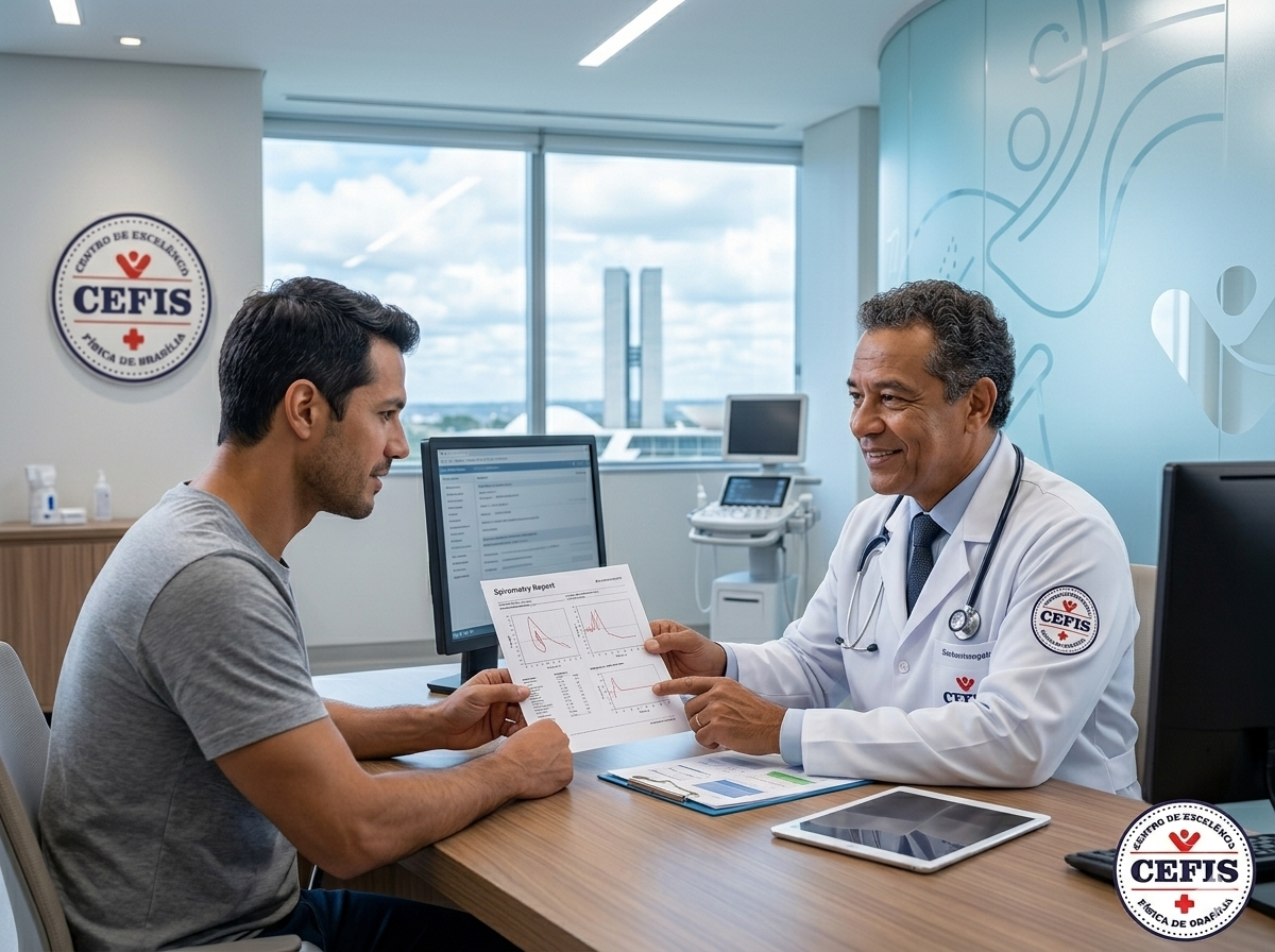 Espirometria CEFIS Brasília — como funciona o exame