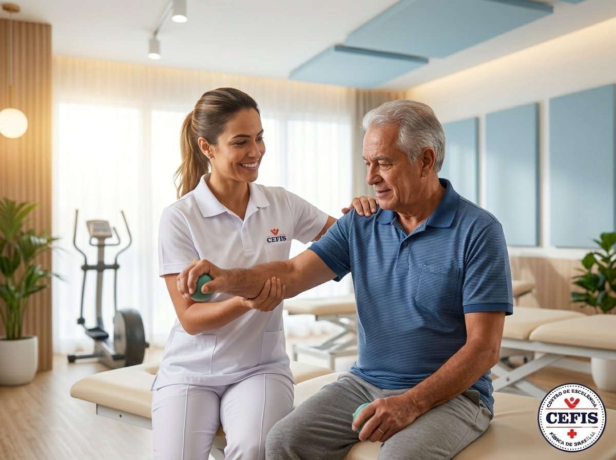 Sessão de fisioterapia na CEFIS Brasília
