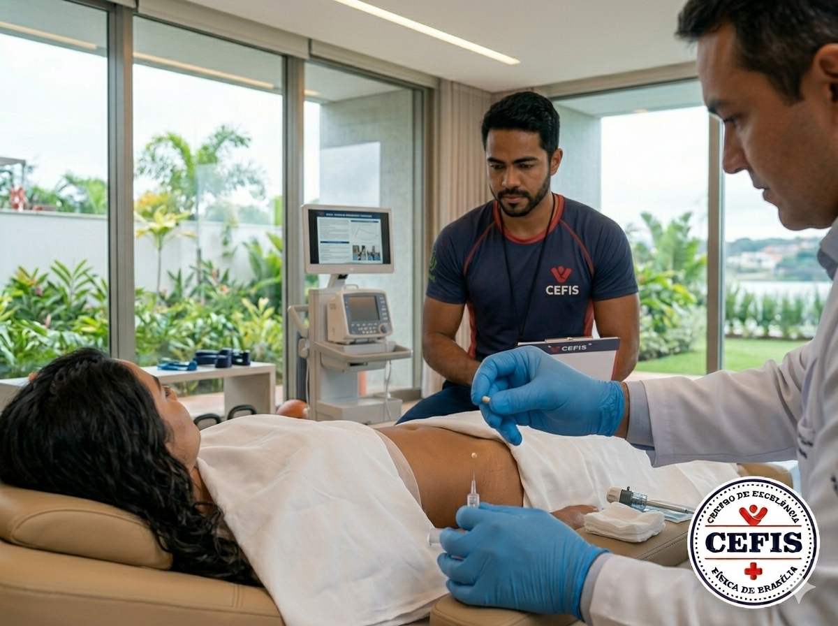 Implante de testosterona CEFIS Brasília — procedimento subcutâneo