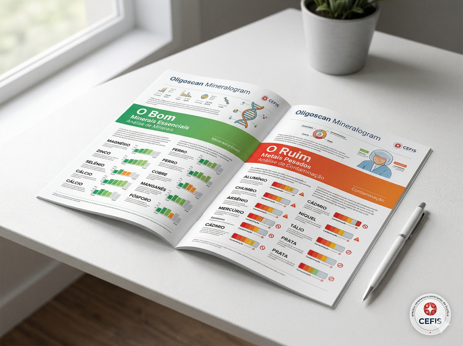 Laudo OligoScan mineralograma — CEFIS Brasília