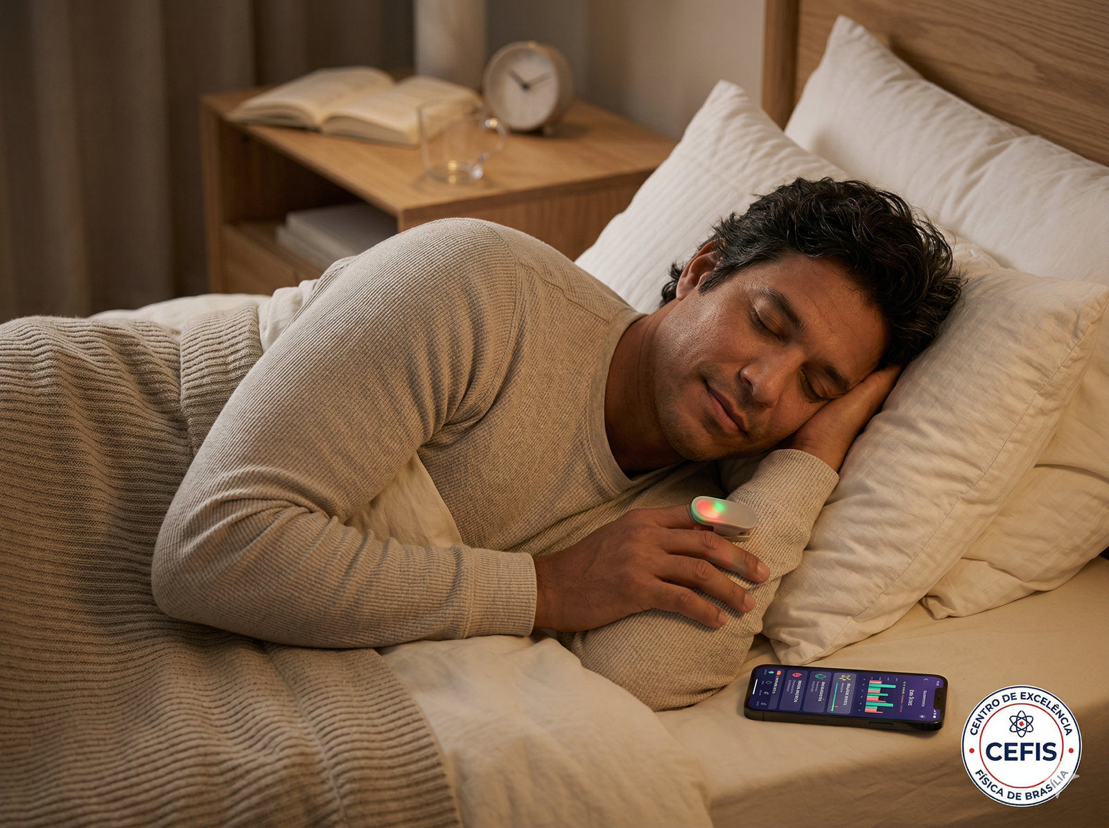Sensor de dedo polissonografia domiciliar — CEFIS Brasília