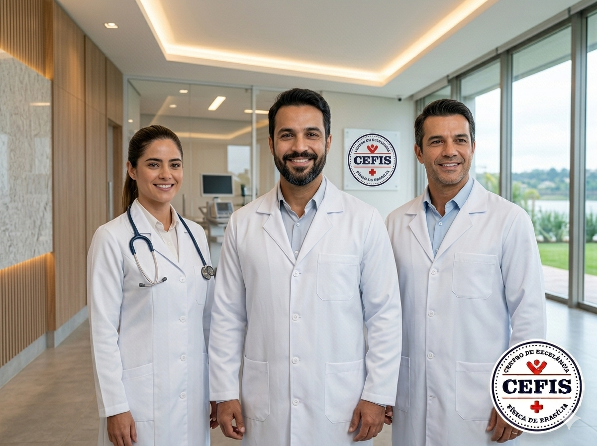 Equipe médica de reposição hormonal CEFIS Brasília
