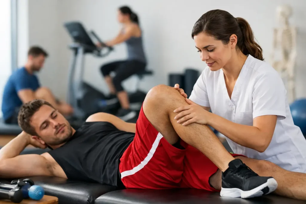 Fisioterapia para reabilitação esportiva