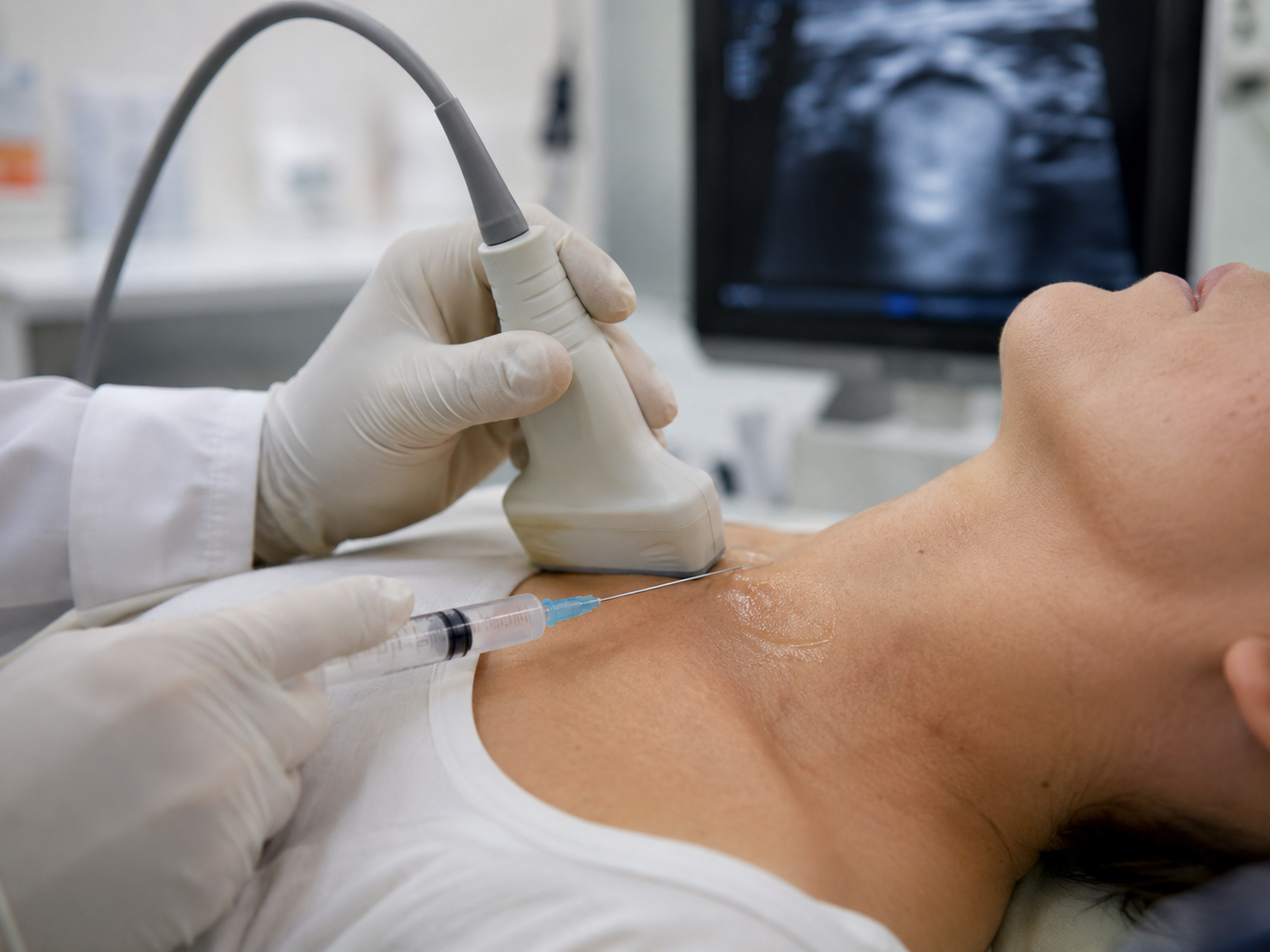 Procedimento de PAAF de tireoide guiado por ultrassom — CEFIS Brasília