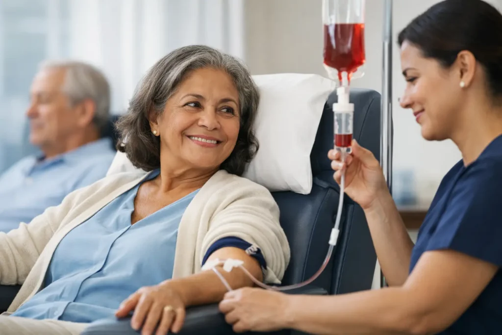 Como tratar anemia por via endovenosa