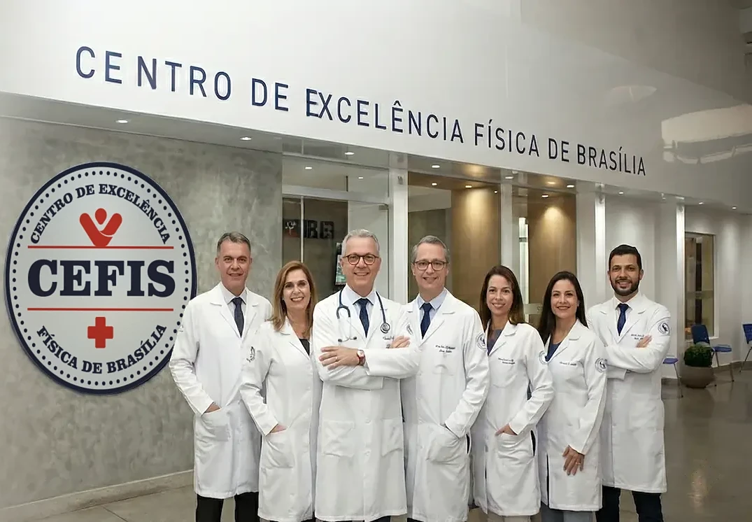 Equipe médica do CEFIS — Centro de Excelência Física de Brasília